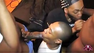 Thug Raw Foursome with Cum Eating