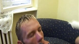 Gay hardfucked and unbelievable creampie